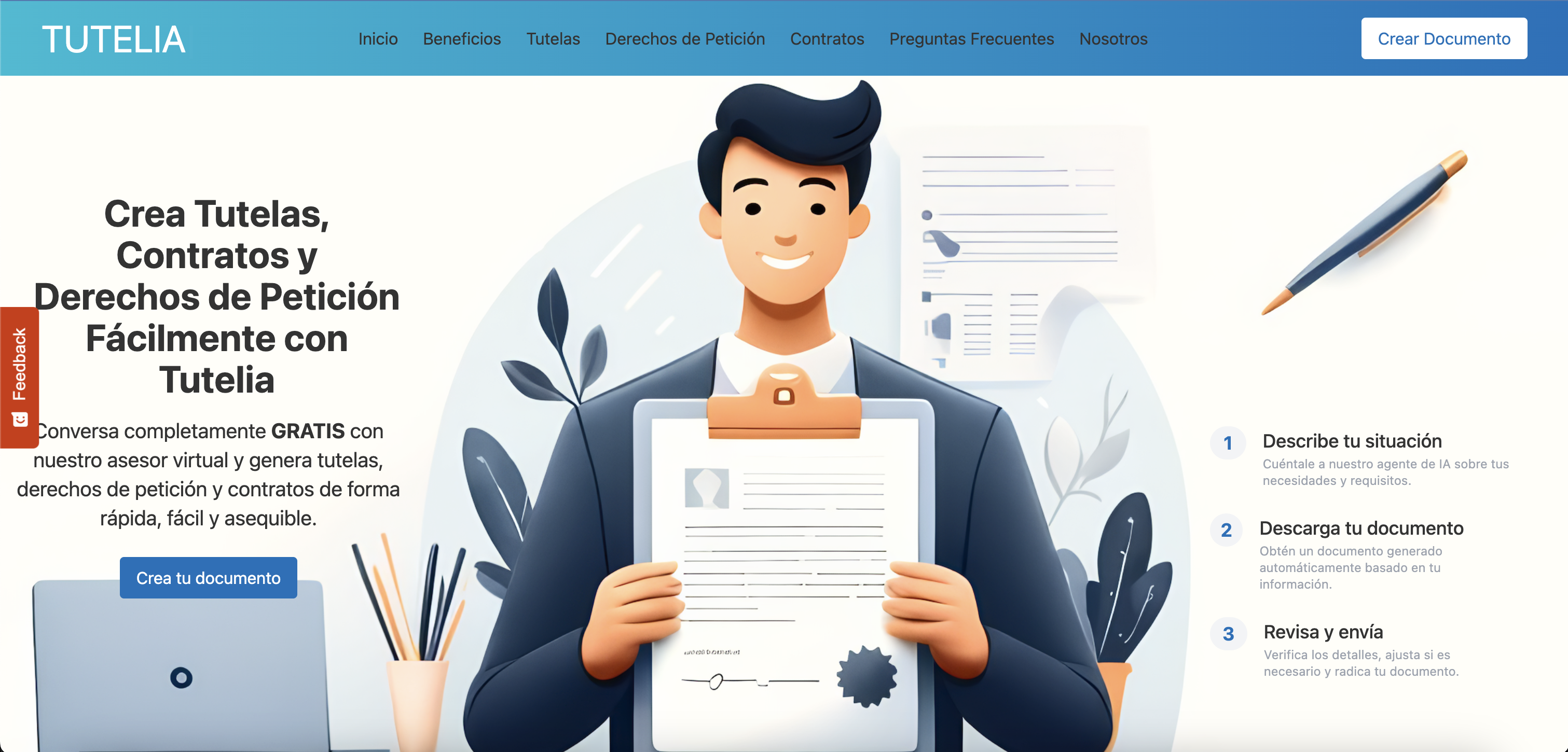 Tutelia - Herramienta de IA para documentos legales